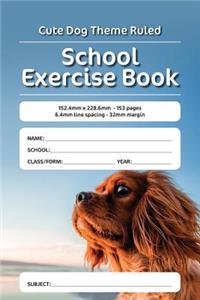 Cute Dog Theme Ruled School Exercise Book