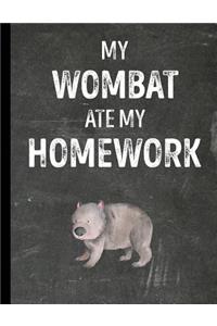 My Wombat Ate My Homework