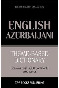 Theme-based dictionary British English-Azerbaijani - 3000 words