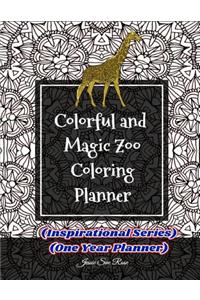 Colorful and Magic Zoo Coloring Planner