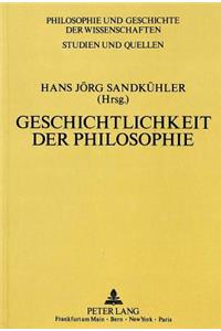 Geschichtlichkeit Der Philosophie