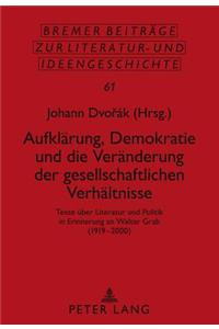 Aufklaerung, Demokratie Und Die Veraenderung Der Gesellschaftlichen Verhaeltnisse