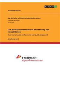 Marktzinsmethode zur Beurteilung von Investitionen
