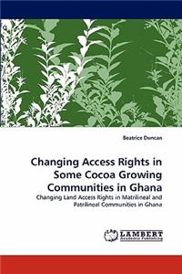 Changing Access Rights in Some Cocoa Growing Communities in Ghana