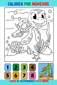 Colorea por números para niños