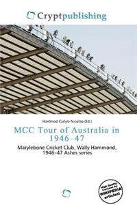 MCC Tour of Australia in 1946-47