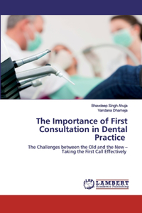 Importance of First Consultation in Dental Practice