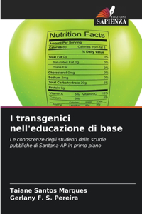 I transgenici nell'educazione di base