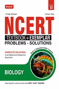 MTG NCERT Textbook + Exemplar Problem Solutions Class 11 Biology | Complete Solutions to All Objective & Subjective Questions