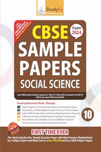 StudyFy CBSE Sample Papers Class 10 Social Science For 2024 Exam