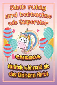 Bleib ruhig und beobachte wie Superstar Chenoa funkelt während sie das Einhorn färbt