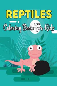 Reptiles Coloring Book For Kids