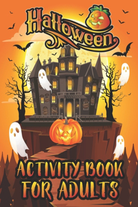 Halloween Activity Book For Adults