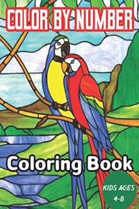 Color By Number Coloring Book Kids Ages 4-8