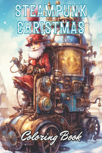 Steampunk Christmas Coloring Book
