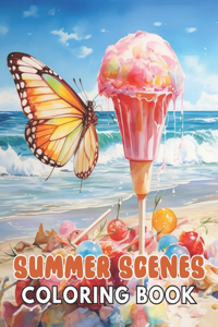 Summer Scenes Coloring Book