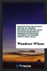 Princeton for the Nation's Service