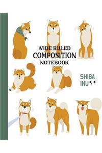 Wide Ruled Composition Notebook