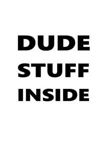 Dude Stuff Inside School Composition Book Black Font On White Design