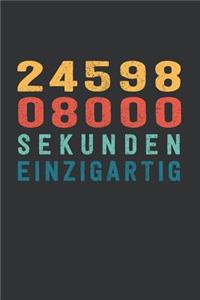 2 459 808 000 Sekunden Einzigartig: tolles 78 Jahre Geburtstags Notizbuch liniert - 100 Seiten