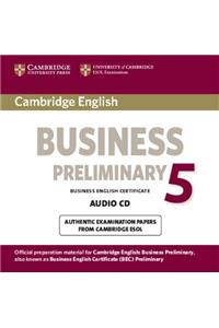 Cambridge English Business 5 Preliminary Audio CD