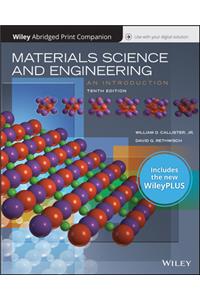 Materials Science and Engineering: An Introduction, 10e Wileyplus Nextgen Card with Loose-Leaf Print Companion Set