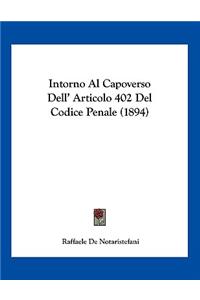 Intorno Al Capoverso Dell' Articolo 402 Del Codice Penale (1894)