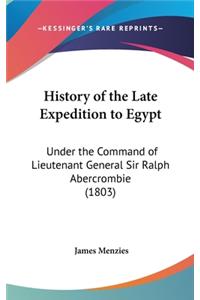 History of the Late Expedition to Egypt