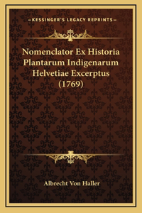 Nomenclator Ex Historia Plantarum Indigenarum Helvetiae Excerptus (1769)