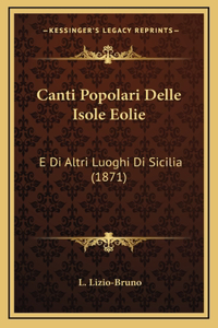 Canti Popolari Delle Isole Eolie
