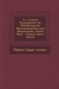 J.C. Lavater's Physiognomik