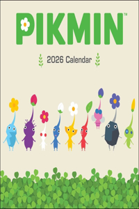 Pikmin 2026 Wall Calendar with Over 50 Bonus Stickers