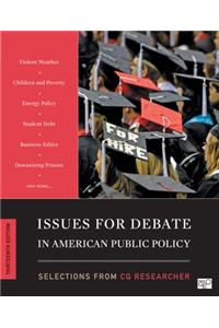 Issues for Debate in American Public Policy