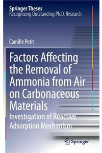 Factors Affecting the Removal of Ammonia from Air on Carbonaceous Materials