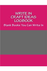 Write In Craft IDEAs Logbook