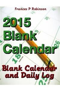 2015 Blank Calendar