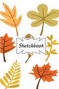Sketchbook Autumnal Leaves: Blank Paper for Drawing, Doodling or Sketching (Sketchbooks)