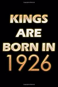 Kings Are Born In 1926 Notebook