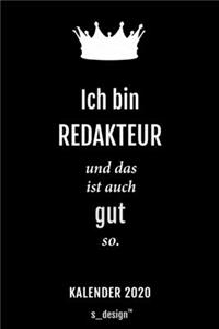 Kalender 2020 für Redakteure / Redakteur / Redakteurin