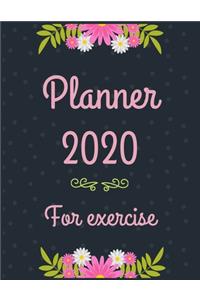 Planner 2020 for exercise