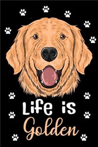 Life is Golden Lined Journal Notebook