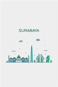 Surabaya Minimalist Travel Notebook [Lined] [6x9] [110 pages]