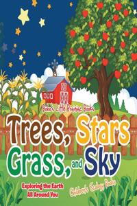 Trees, Stars, Grass, and Sky