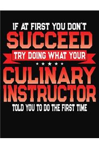 If At First You Don't Succeed Try Doing What Your Culinary Instructor Told You To Do The First Time