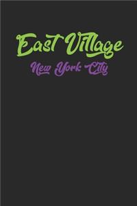 Funky East Village Notebook for NYC Lovers 120 Pages Lined