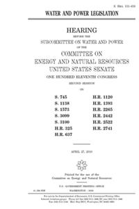 Water and power legislation
