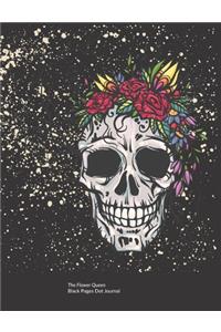 Black Pages Dot Grid 100 Page Journal