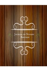Journal of Notary Records