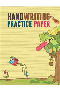 Handwriting Practice Paper. Letter Tracing For Preschool. Kindergarten Workbook. Beginner to Tracing ABC Letters A-Z. Alphabet Handwriting Practice workbook for kids