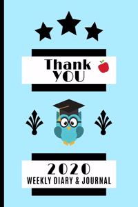 Thank You 2020 Weekly Diary & Journal